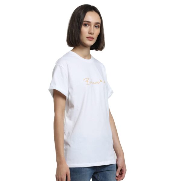 Women's Printed Relaxed Fit T-Shirt - Image 2