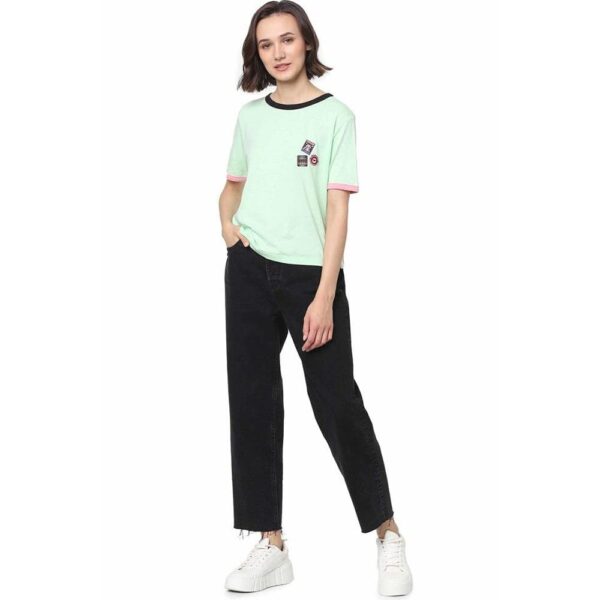 Women's Cotton Blend Regular Fit T-Shirt - Image 4