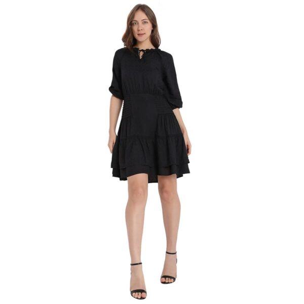 Women's Mini Viscose Shift Dress - Image 4