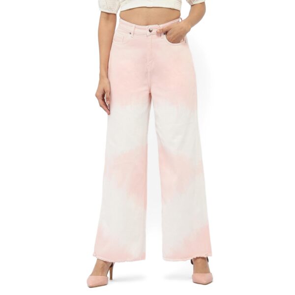 Tie-Dye Wide Leg Jeans - Image 6