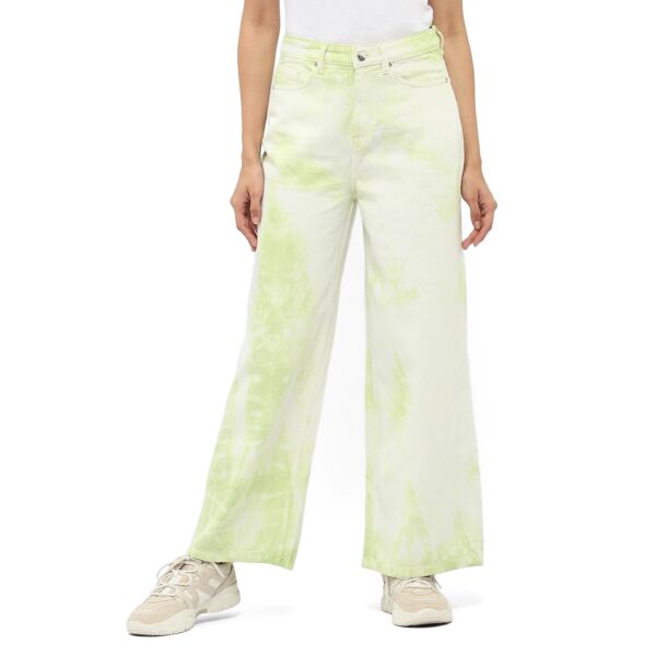 Tie-Dye Wide Leg Jeans