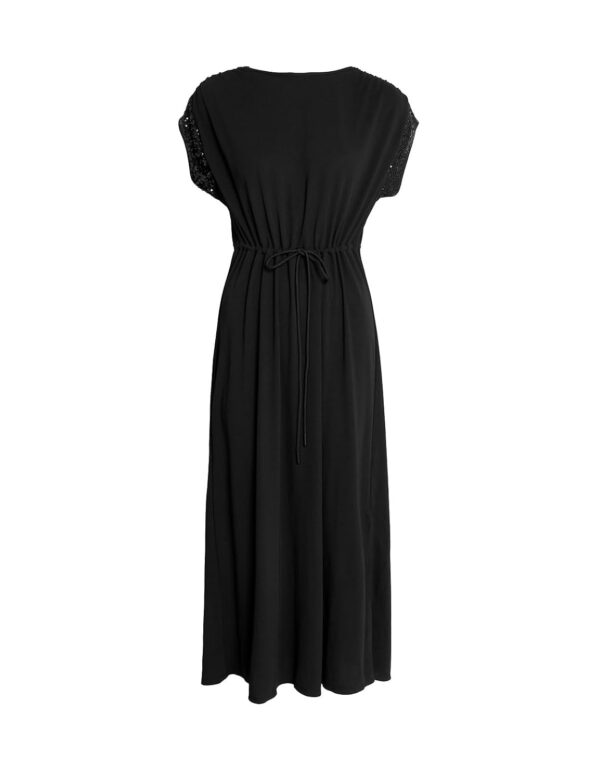 Women's Polyester Fit and Flare Midi Dress - Image 3