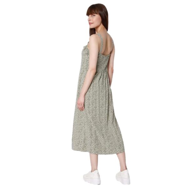 Women's Viscose Shift Midi Casual Dress - Image 2