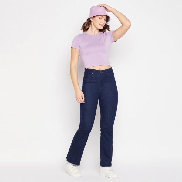 Women Solid Navy Jeans - Image 5