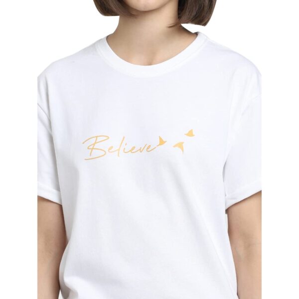 Women's Printed Relaxed Fit T-Shirt - Image 5