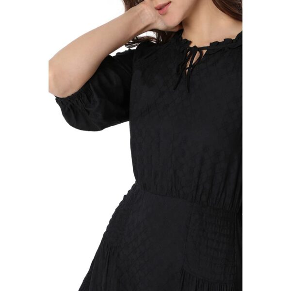 Women's Mini Viscose Shift Dress - Image 6