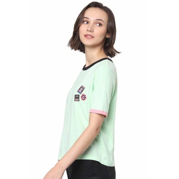 Women's Cotton Blend Regular Fit T-Shirt - Image 3