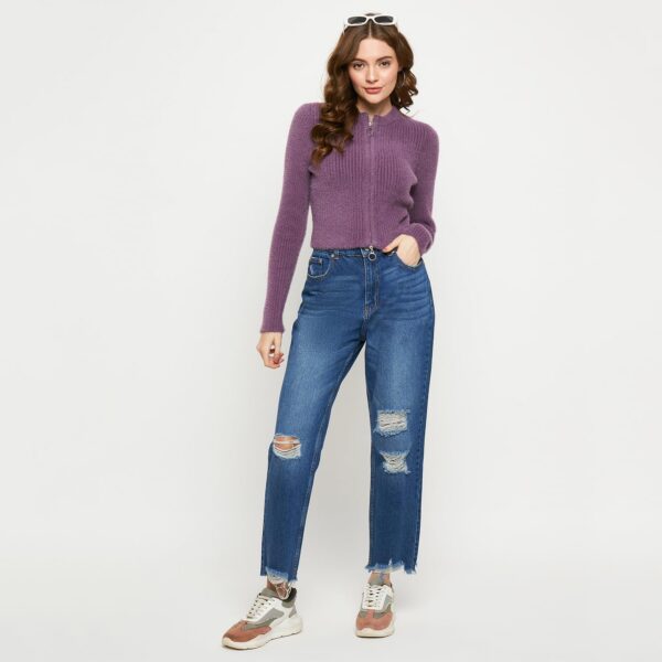 Women Solid Denim Jeans - Image 5