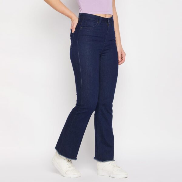 Women Solid Navy Jeans - Image 3