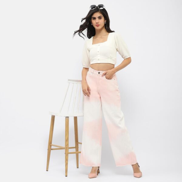 Tie-Dye Wide Leg Jeans - Image 10