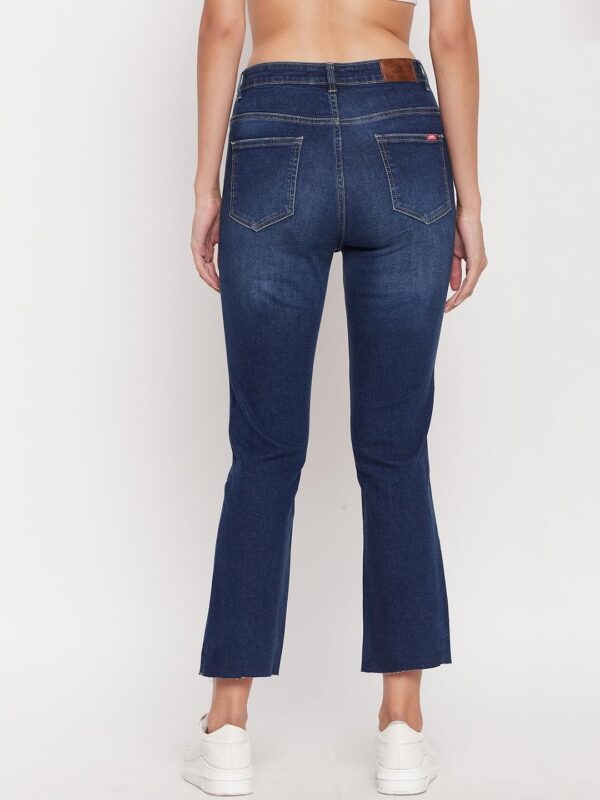 Women Solid Blue Jeans - Image 2