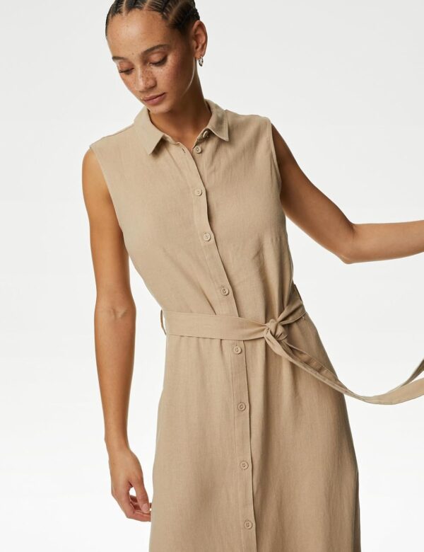 Women's Solid Midi Dress - Image 3