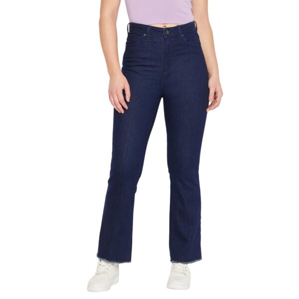 Women Solid Navy Jeans