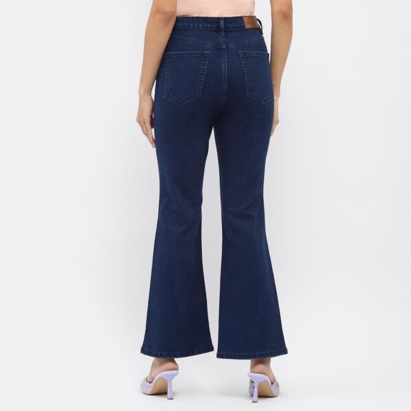 Solid Flared Jeans - Image 2