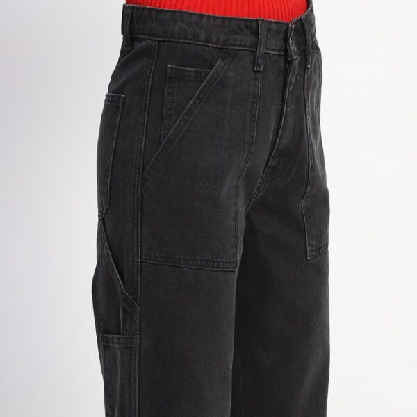 Slant Pocket Flared Denim - Image 9