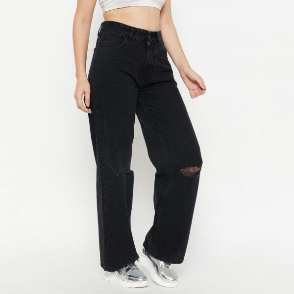 Women Black Denim - Image 3