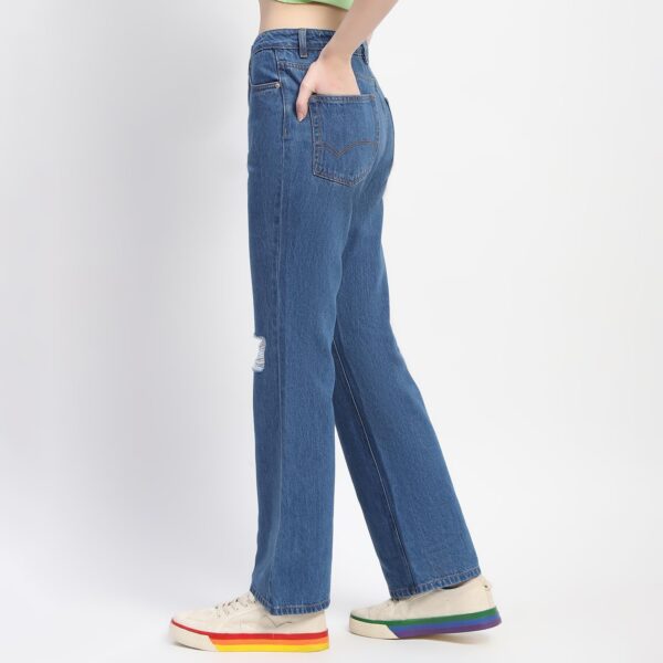 Ripped Flared Denim - Image 2