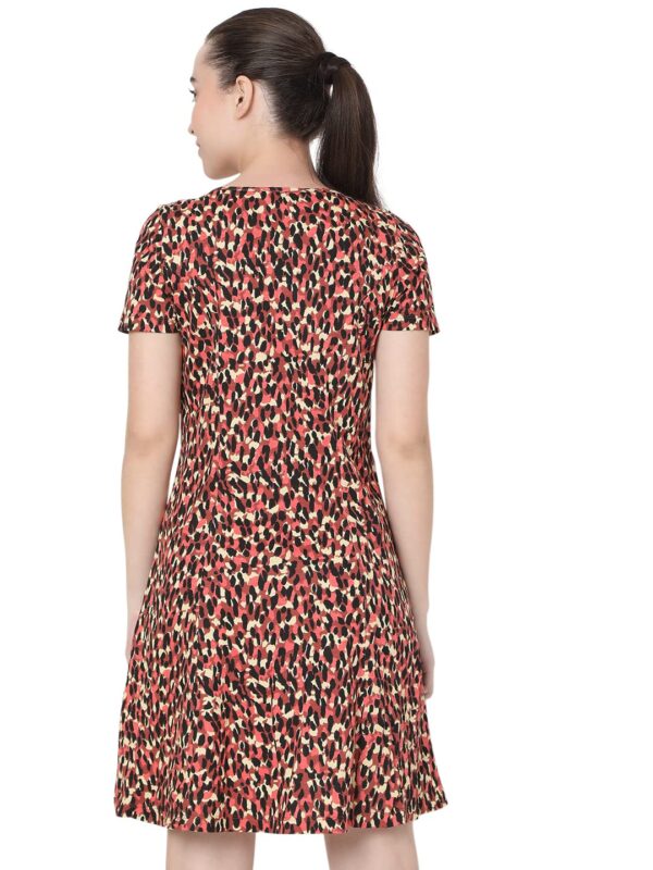 Women's Mini Cotton A-Line Dress - Image 4