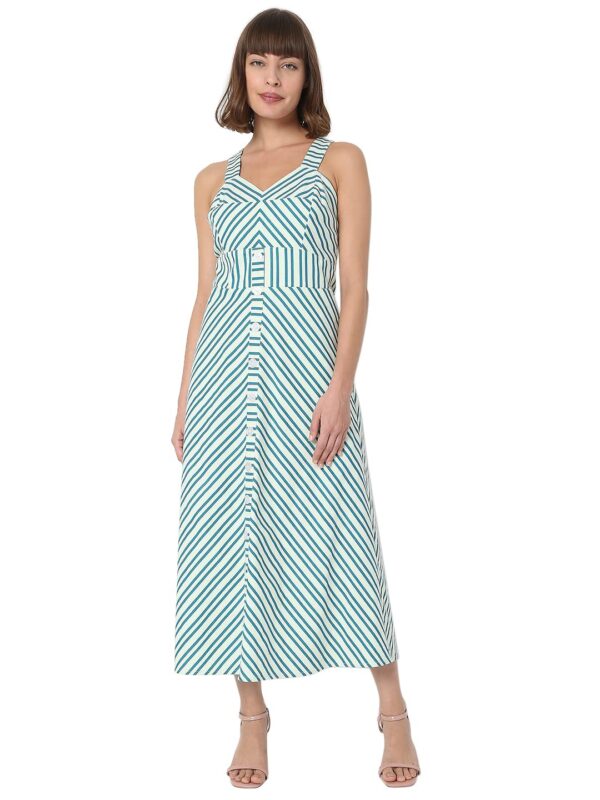 Women's Maxi Cotton A-Line Dress - Image 2