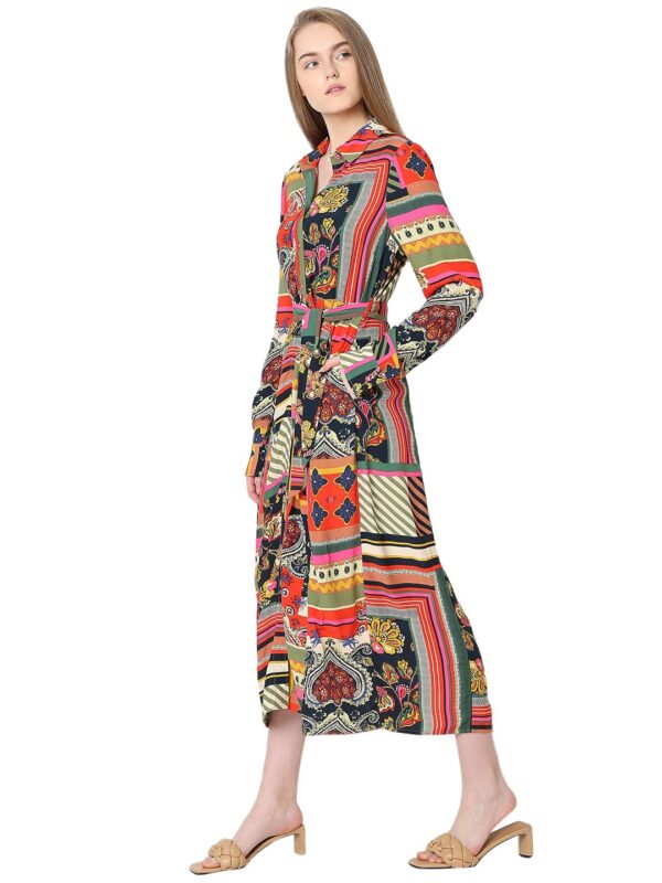 Women's Rayon Shirt Midi Dress - Image 3