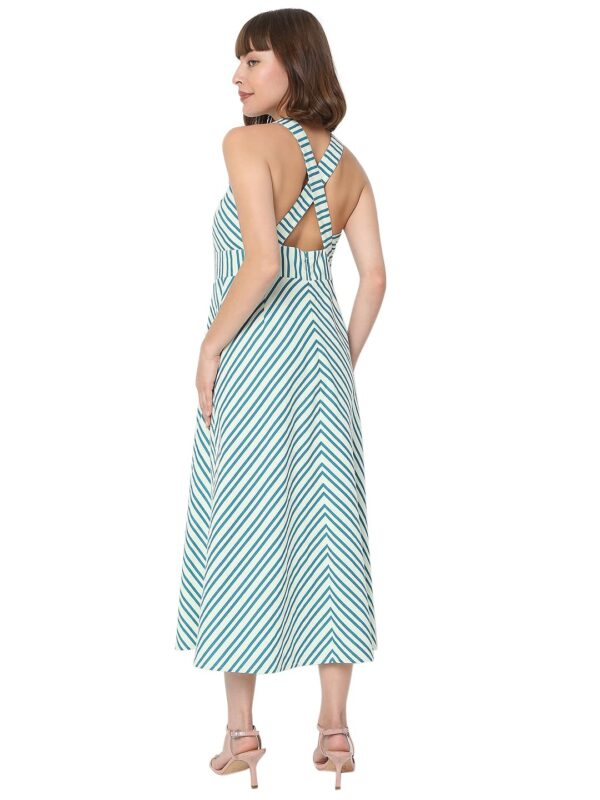 Women's Maxi Cotton A-Line Dress - Image 4