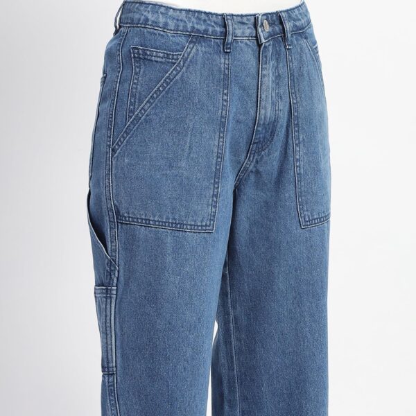 Slant Pocket Flared Denim - Image 4