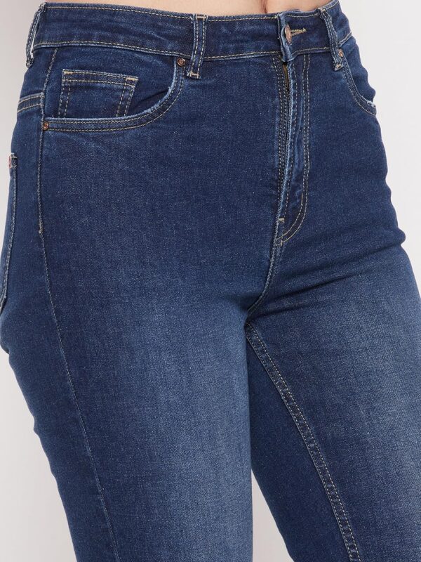 Women Solid Blue Jeans - Image 4