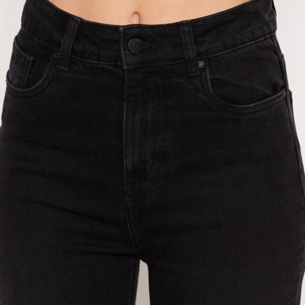 Women Solid Black Jeans - Image 4