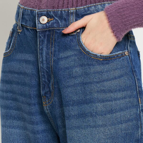 Women Solid Denim Jeans - Image 4