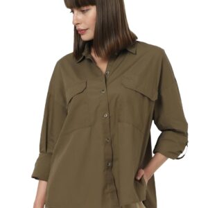 Women's Cotton Regular Fit Collar Neck Shirt