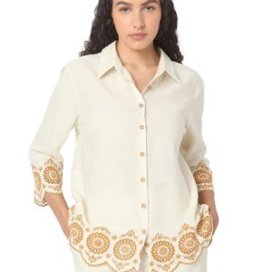 Women's Cotton Solid Regular Fit Shirt
