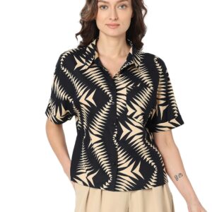 Abstract Printed Casual Shirt