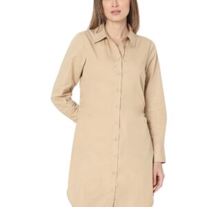 Women's Cuff Sleeves Shirt Dress