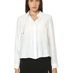 Women's Cotton Solid Regular Fit Shirt