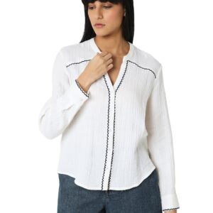 Women's Solid Regular Fit Shirt