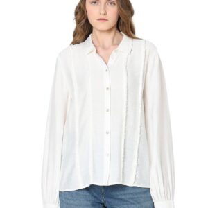' Women's Solid Regular Fit Shirt
