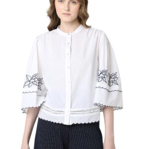 Women's Cotton Floral Regular Fit Shirt