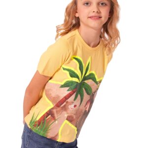 Girl's Cartoon Regular Fit T-Shirt