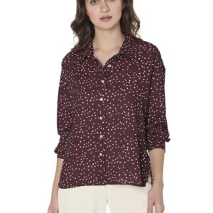 Women's Polka Dots Regular Fit Shirt