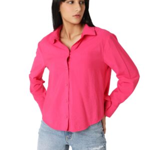 Women's Solid Regular Fit Shirt