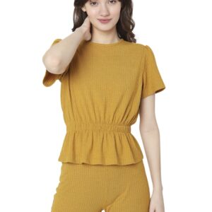 Women's Polyester Solid Regular Fit T-Shirt