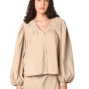 Women's Polyester Solid Relaxed Fit T-Shirt