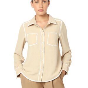 Women's Cotton Solid Regular Fit Shirt