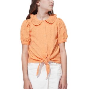Girl's Solid Relaxed Fit Shirt