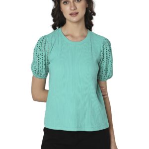 Women's Polyester Solid Regular Fit T-Shirt