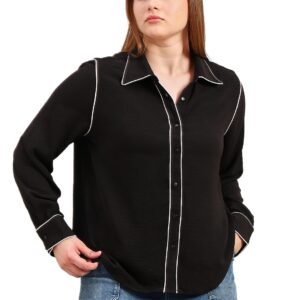 VERO Moda Women's Solid Regular Fit Shirt
