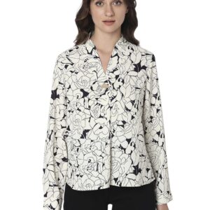 Women's Polyester Floral Regular Fit T-Shirt