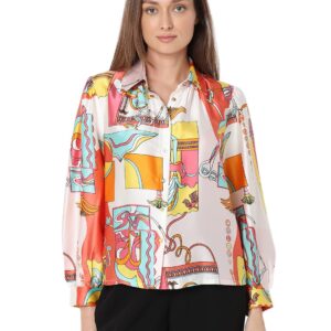 Women's Cotton Printed Regular Fit Shirt