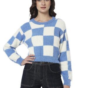 Blended Women's Round Neck Sweater